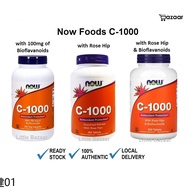 ❖Now Foods C-1000 (Vitamin C 1000), With Rosehip  Bioflavanoids  With Rose Hips and Bioflavonoids, 100  250 Tablets☼