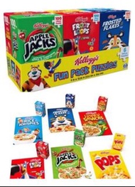 6盒家樂氏粟米片砌圖 6 x Kellogg's corn flakes cereal puzzle game