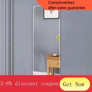 YQ22 Wall Hanging Mirror Self-Adhesive Dressing Mirror Student Household Dormitory Adhesive Door Sticker Long Mirror Fra