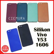 Case Hitam Polos Vivo Y53 / 1606 Softcase Black Matte Silikon HP - Ciemura