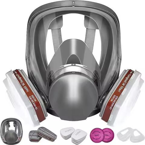 6800 Industrial Painting Spraying Respirator Gas Mask Filter Suits Safety Work Protection Dust Full 