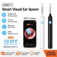 Soulear Visual Ear Cleaner Spoon Find T Endoscope Earpick Ear Scope with Camera 800W