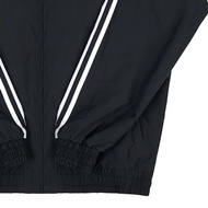 Unisex Waterproof Windproof Axxon Threads Black White Stripes Tracktop Jacket