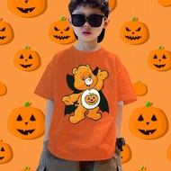 เสื้อยืดเด็กลายกราฟิก Care Bears&halloween มีให้เลือก 8 สี เหมาะสำหรับทั้งเด็กชายและเด็กหญิง ผ้าฝ้าย