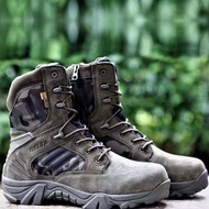 Delta-รองเท้าบู๊ทผู้ชายรองเท้ารองเท้าบูททหารหน่วยรบ Forces รองเท้าหนังกลางแจ้งรองเท้าลุยในทะเลทราย