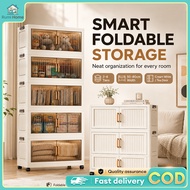 Storage Box Cabinet Organizer 50-80cm Multipurpose Foldable Storage Box Double Storage Cabinet 储物柜