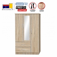 4 Feet Wardrobe Cupboard Mirror Maple 9737 Furniture Almari Baju Bilik Cermin