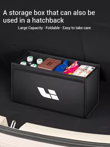 Car Trunk Storage Box Organizer Foldable Stowing Tidying Container Bag For LEADING IDEAL One Li Auto