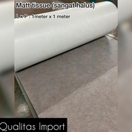 Fiberglass Matt Tissue Pe / Serat Fiber Tissue / Tisu Mat Import 1M