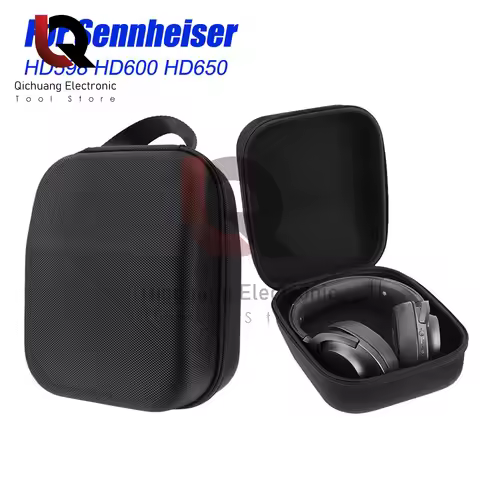 For Sennheiser HD598 HD600 HD650 Headphones EVA Hard Case Headphone Carrying Bag Portable Headset St
