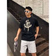 15399ee Summer haute couture minimalist short sleeved T-shirt for men and women with niche design se