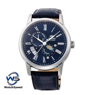 Orient SAK00005D0 Automatic Japan  Sun &amp; Moon Blue Dial Men's Watch