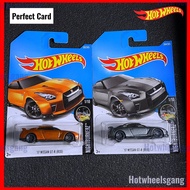Hot Wheel Nissan GTR R35 17 Nissan GTR R35 2017 Grey Orange 1:64 Hot Wheels Collections Japan Car mo
