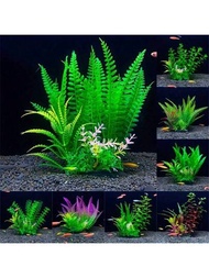 水族箱裝飾塑料模擬水生植物,仿真海草,魚缸景觀,微景觀沙盤,小盆景裝飾,水族箱塑料裝飾品