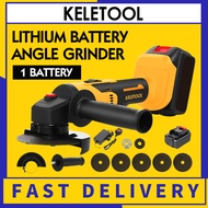 Cordless Electric Brushless Angle Grinder 3500W 229800mAh 588VF 0-12000 RPM 125mm Variable Speed 3 G