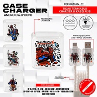 Spiderman Art Charger Case & Cable Protector Suitable for Charger iphone, Xiaomi, Oppo, Vivo, Samsun