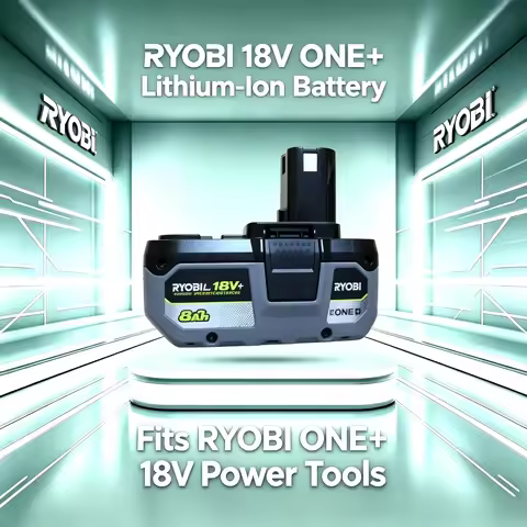 New RYOBI ONE+ 18V 8Ah Large Capacity Lithium Battery Rechargeable Replacement Long Lasting Fit ONE+