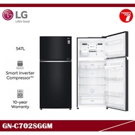 [ Delivered by Seller ] LG Gross 547L 2 Door Top Freezer Fridge / Refrigerator / Peti Sejuk GN-C702S