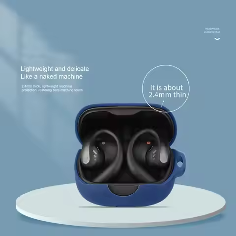 Silicone Earbuds Protective Case Washable Dustproof Headphone Charging Box Sleeve Anti-drop for Anke