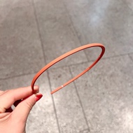 Bando Polos Bulat Tipis Matte Full Color High Quality Bandana Hairband Wanita Warna Pastel Ala Korea