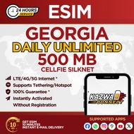 eSIM GEORGIA Daily Unlimited 500 MB Data | eSIM Activated Instantly