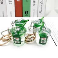Ice Cube Charm Mini Keychain Creative DIY Beer Barrel Beer Pendant Taiwan Simulation Ice