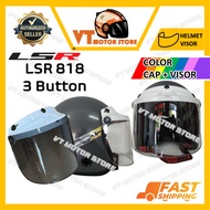 💥READY STOCK DEAL💥🔥SGV / MHR / MS88 / APOLLO🔥 LSR 818 (3 BUTTON) COLOR CAP + HELMET VISOR LSR818 (TI