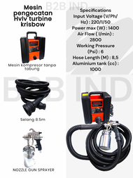 mesin cat tanpa kompresor turbine high volume lowe pressure krisbow mesin cat turbine HVLP 1400W