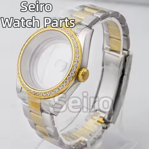 36mm/39mm Diamond Watch Case Stainless Steel Oyster/Jubilee Bracelet Sapphire Crystal Mod Parts For 