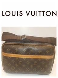 Louis Vuitton路易威登 LV原花 記者包 斜背包(M45254)肩背包1999 1元起標二手真品新價5萬多