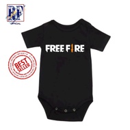 GARENA Baby clothes jumper baby kids short FREE FIRE GARENAFF / tee writing age 0 1 2 3 4 5 6 7 8 9 
