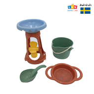 ชุดเล่นน้ำเล่นทราย รักษ์โลก 4ชิ้น (Reline sand & water mill sieve bucket SCOOP in gift box) [Viking