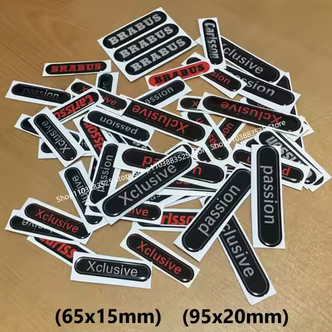 Car Pasted Emblem Badge Sticker for Brabus Carlsson Xclusive Passion Smart G350 W204 W205 GLC G63 G6