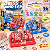 Guess Mini Game Toys Guess the Picture of People 96 Cards / Board Game Who Is It Guess Who I Am 96 C