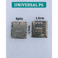 P6 CONNECTOR SIM CARD COS CONNECTOR SIM UNIVERSAL 6 PIN