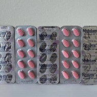 MIDOLAM& MILAM 15mg VITAMIN 1 PAPAN 10 TABLETS .