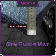 MIRA [25MM LAMINATED] GYM MATS/ SMOOTH SURFACE RUBBER MATS/ LAMINATED GYM FLOOR/ HEAVY DUTY RUBBER F