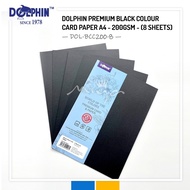 DOLPHIN BLACK COLOR PAPER BLACK PAPER A4 - 80GSM / 200GSM