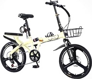 Folding Bike, Foldable Bicycle with 7 Speed Disc Brake High-Carbon Steel Foldable Bicycle, portable bicycle for Men Women