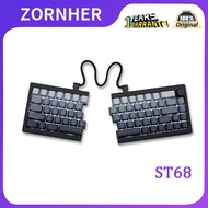 ZORNHER ST68 split-type mechanical keyboard, wireless Bluetooth customized keyboard, office silent
