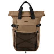 WATERFLY travel backpack backpack college Roll Top Backpack 16/21L Rucksack fit 16 Inch anti theft W
