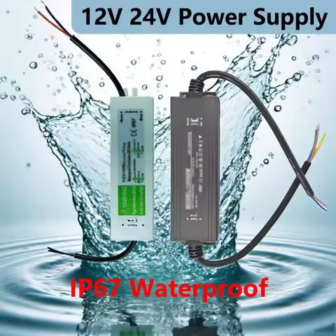 12V 24V Waterproof Power Supply AC 220V TO DC 12V 24V Outdoor Power Supply 200W 400W IP67 Waterproof
