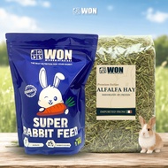 Bundling Rabbit Pellets WON SUPER 1kg + WON Alfalfa Hay ITALIA | Rabbit Food | Hay Alfalfa PremiumIT