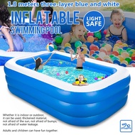 Large Inflatable Swimming Pool  Inflatable Outdoor Pool 4-6 people Pools Swimming Pool Adults Kids I