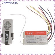 [chiwanji4x] 220V 4-channel Wireless Light Switch, Wall Switch, Lamp Light, RF Remote Control