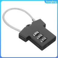 Small Zinc Alloy Number Lock for Home Locker Luggage Travel Black Lock  kanghxg