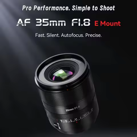 7Artisans AF 35mm F1.8 Full Frame Wide Angle Humanitic Lens Large Aperture Auto Focus Prime Lens for