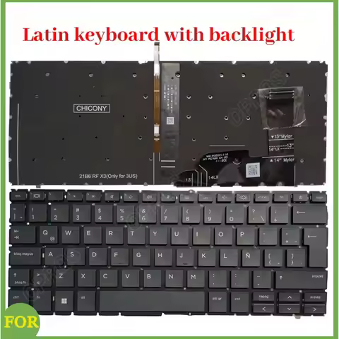 NEW For HP ELITEBOOK 830 835 840 845 ZBook Firefly 14 G9 G10 G11 Russian/US/UK/Latin/French laptop k