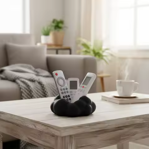 Cloud Shaped Remote Control Holder 3D Printed Cloud Organizer for Home Storage Eco-Friendly