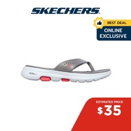 Skechers Online Exclusive Women Foamies GOwalk 5 Bali Walking Sandals - 111100-GRY Comfort Pillar Technology Dual-Density Machine Washable